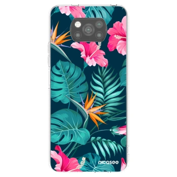 Picasee silikonski črni ovitek za Xiaomi Poco X3 Pro - Pink Monstera