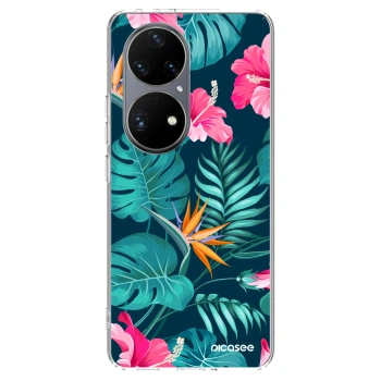 Ovitek za Huawei P50 - Pink Monstera
