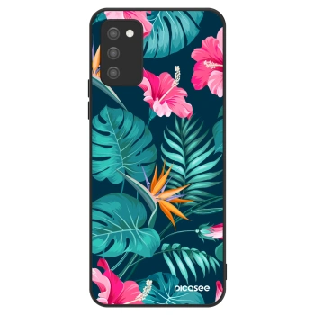 Ovitek za Samsung Galaxy A02s A025G - Pink Monstera