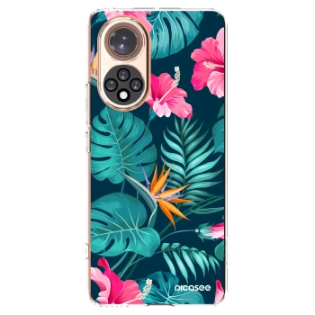 Picasee silikonski prozorni ovitek za Huawei Nova 9 - Pink Monstera