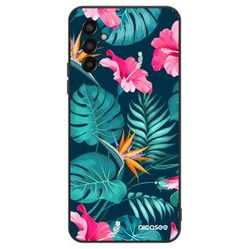 Ovitek za Samsung Galaxy M13 M135F - Pink Monstera