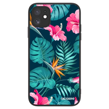 Picasee ULTIMATE CASE MagSafe za Apple iPhone 11 - Pink Monstera