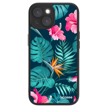 Picasee ULTIMATE CASE za Apple iPhone 15 - Pink Monstera