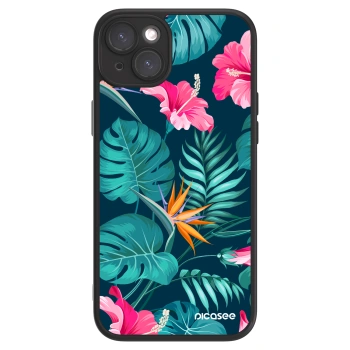 Picasee ULTIMATE CASE za Apple iPhone 15 Plus - Pink Monstera
