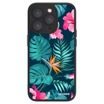 Picasee ULTIMATE CASE za Apple iPhone 15 Pro - Pink Monstera