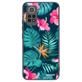 Picasee silikonski črni ovitek za Xiaomi Redmi Note 12 Pro 4G - Pink Monstera
