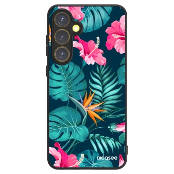 Picasee ULTIMATE CASE za Samsung Galaxy S24 FE S721B - Pink Monstera