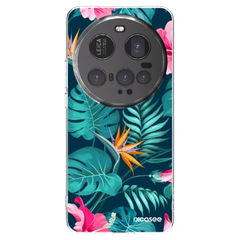 Picasee silikonski prozorni ovitek za Xiaomi 15 Ultra - Pink Monstera
