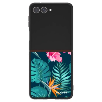 Ovitek za Samsung Galaxy Z Flip7 5G - Pink Monstera
