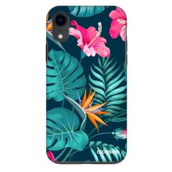 Ovitek za Apple iPhone XR - Pink Monstera