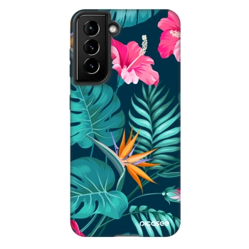 Ovitek za Samsung Galaxy S21 5G G991B - Pink Monstera