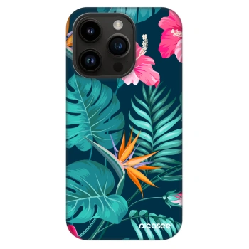 Ovitek za Apple iPhone 14 Pro - Pink Monstera