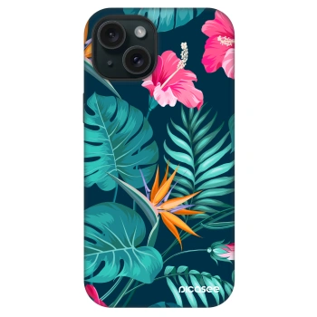 Ovitek za Apple iPhone 15 - Pink Monstera