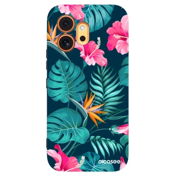 Picasee silikonski črni ovitek za Honor 600 - Pink Monstera
