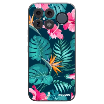 Picasee silikonski črni ovitek za Xiaomi Poco F8 Ultra - Pink Monstera