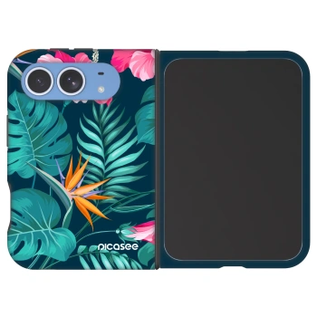 Ovitek za Apple iPhone Duo - Pink Monstera