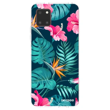 Picasee silikonski prozorni ovitek za Samsung Galaxy Note 10 Lite N770F - Pink Monstera