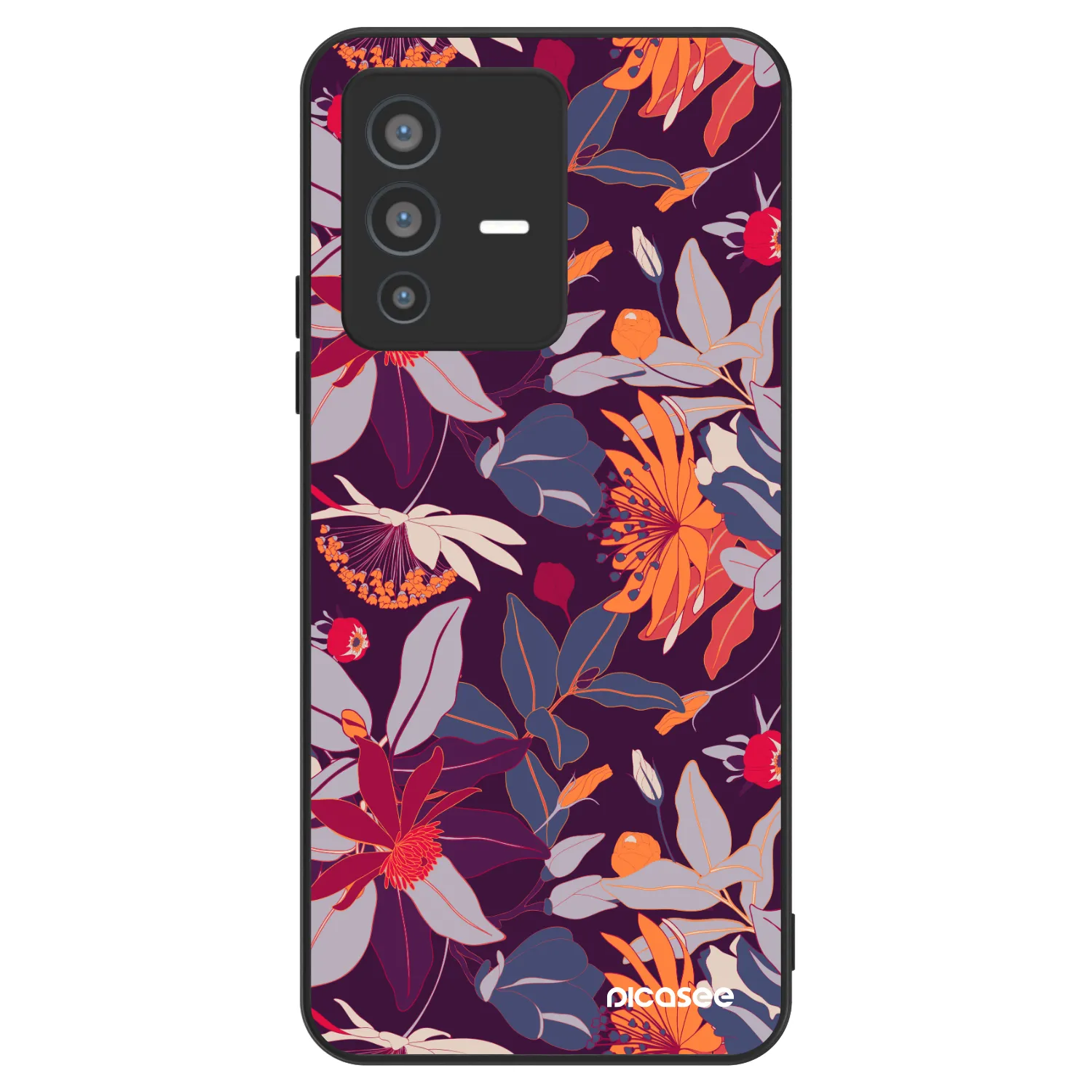 Picasee ULTIMATE CASE za Vivo V23 5G - Purple Leaf