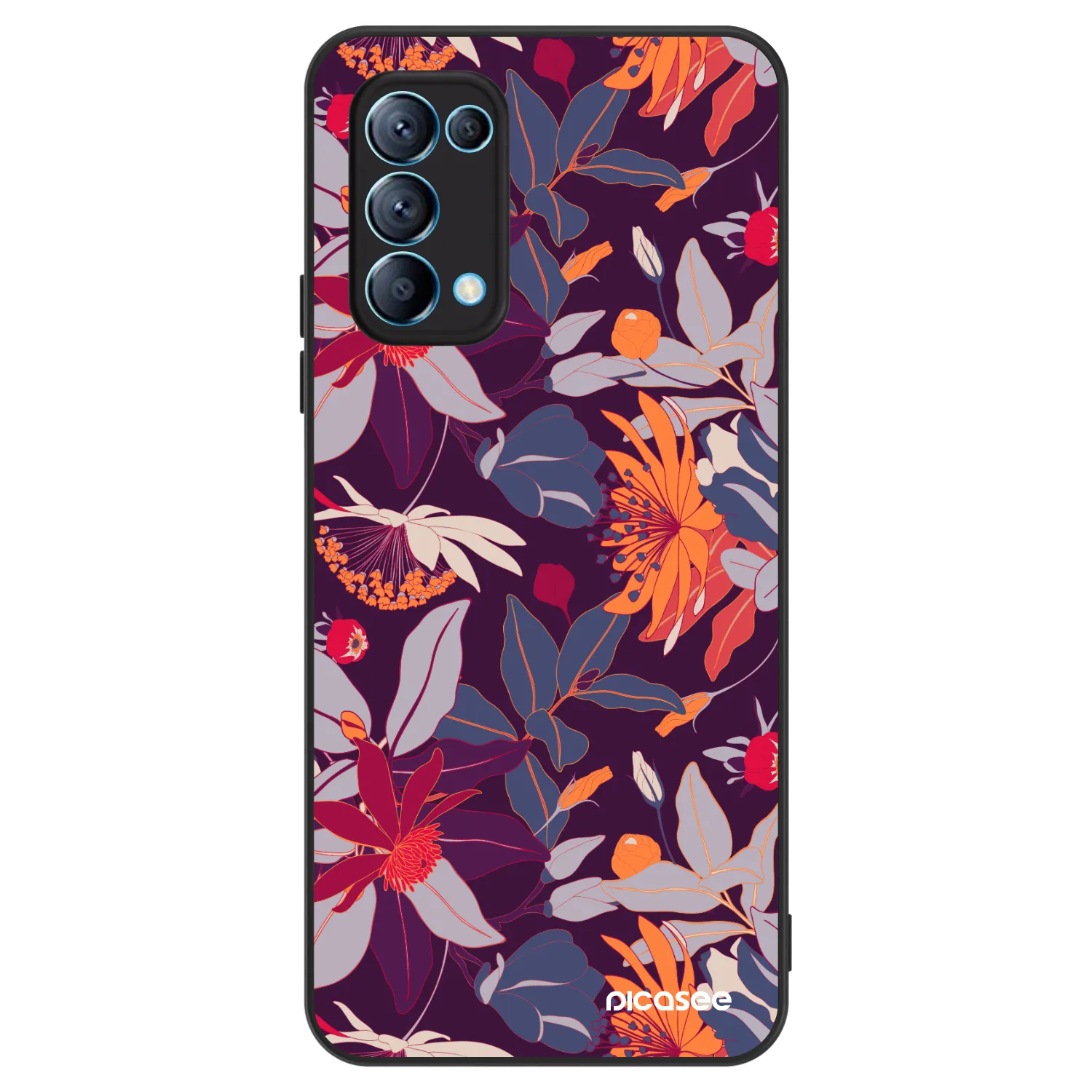Picasee ULTIMATE CASE za OPPO Reno 5 5G - Purple Leaf