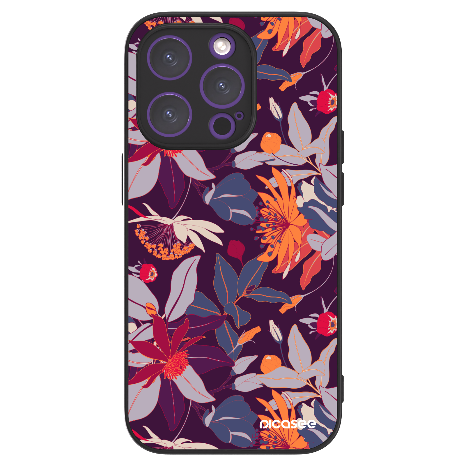 Picasee ULTIMATE CASE za Apple iPhone 14 Pro - Purple Leaf