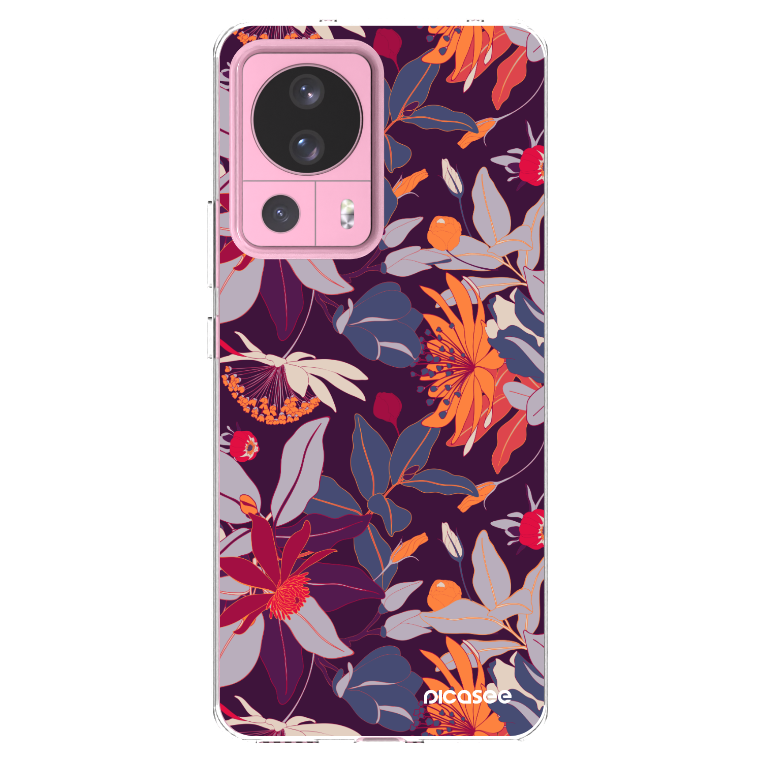 Picasee silikonski prozorni ovitek za Xiaomi 13 Lite - Purple Leaf