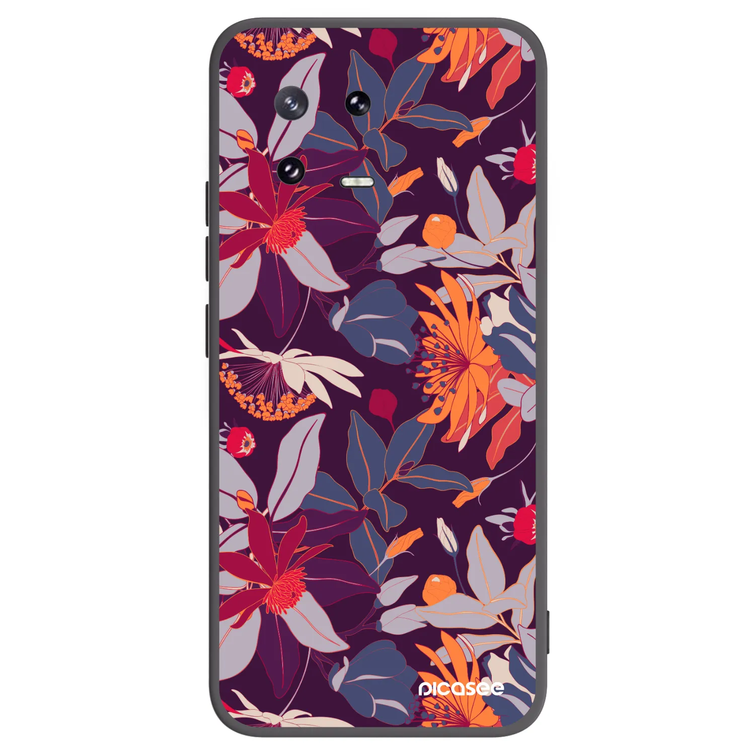 Picasee silikonski črni ovitek za Xiaomi 13 Pro - Purple Leaf