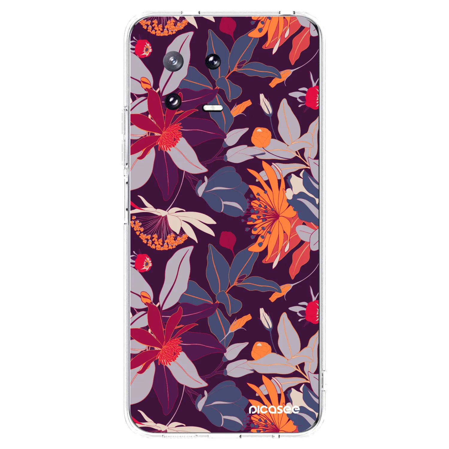 Picasee silikonski prozorni ovitek za Xiaomi 13 Pro - Purple Leaf