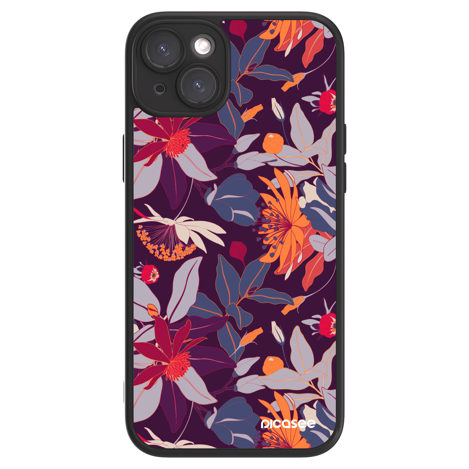 Picasee ULTIMATE CASE za Apple iPhone 15 Plus - Purple Leaf