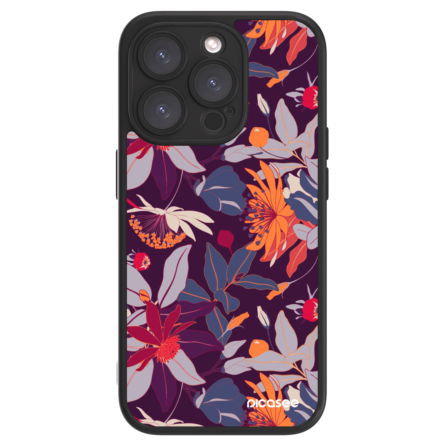 Picasee ULTIMATE CASE za Apple iPhone 15 Pro - Purple Leaf