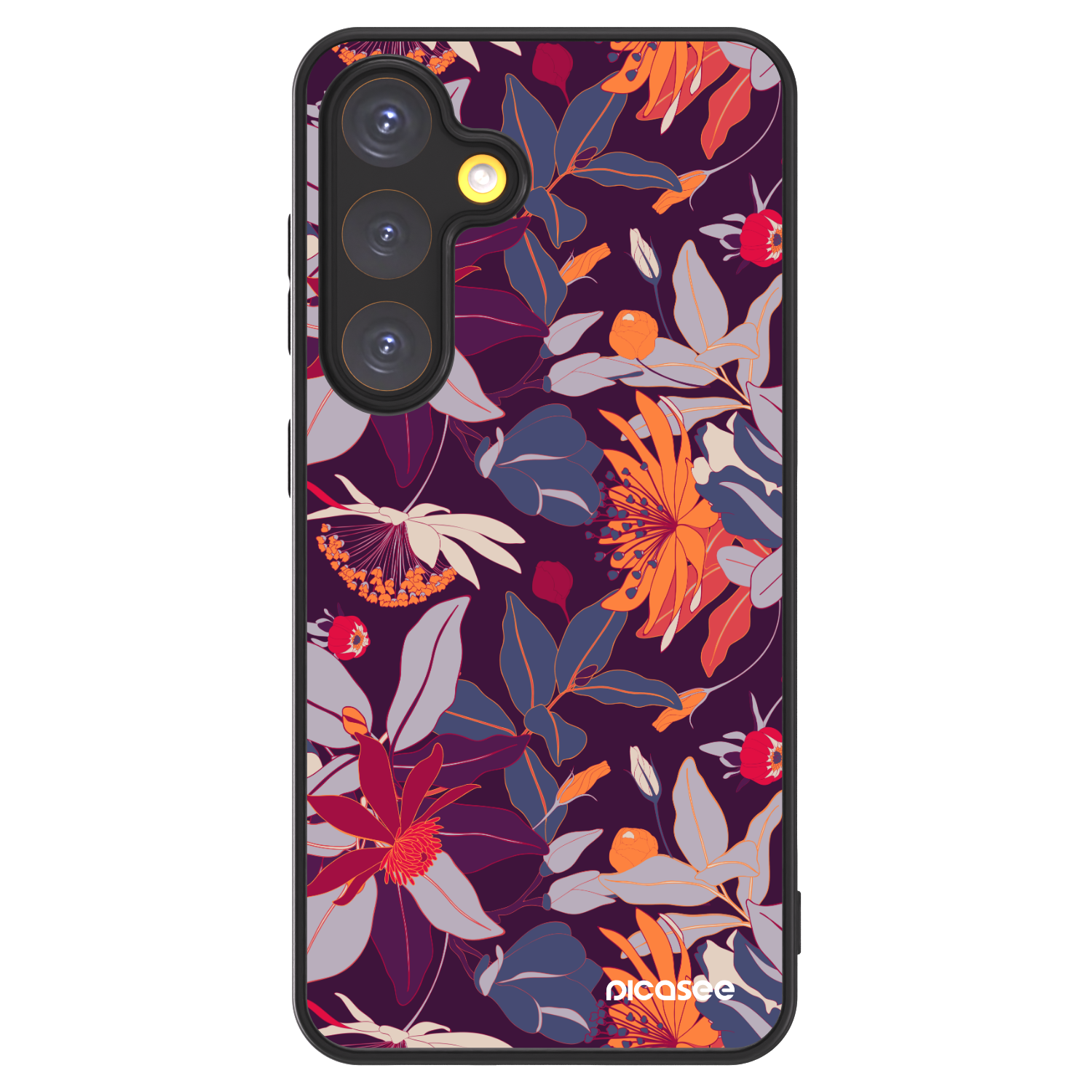 Picasee ULTIMATE CASE PowerShare za Samsung Galaxy S24 S921B 5G - Purple Leaf