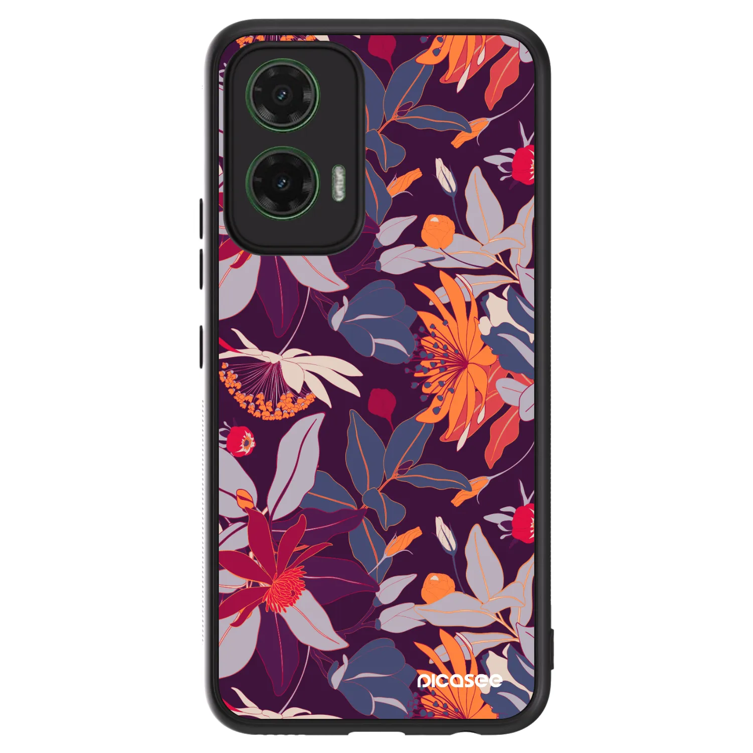 Picasee ULTIMATE CASE za Motorola Moto G35 5G - Purple Leaf