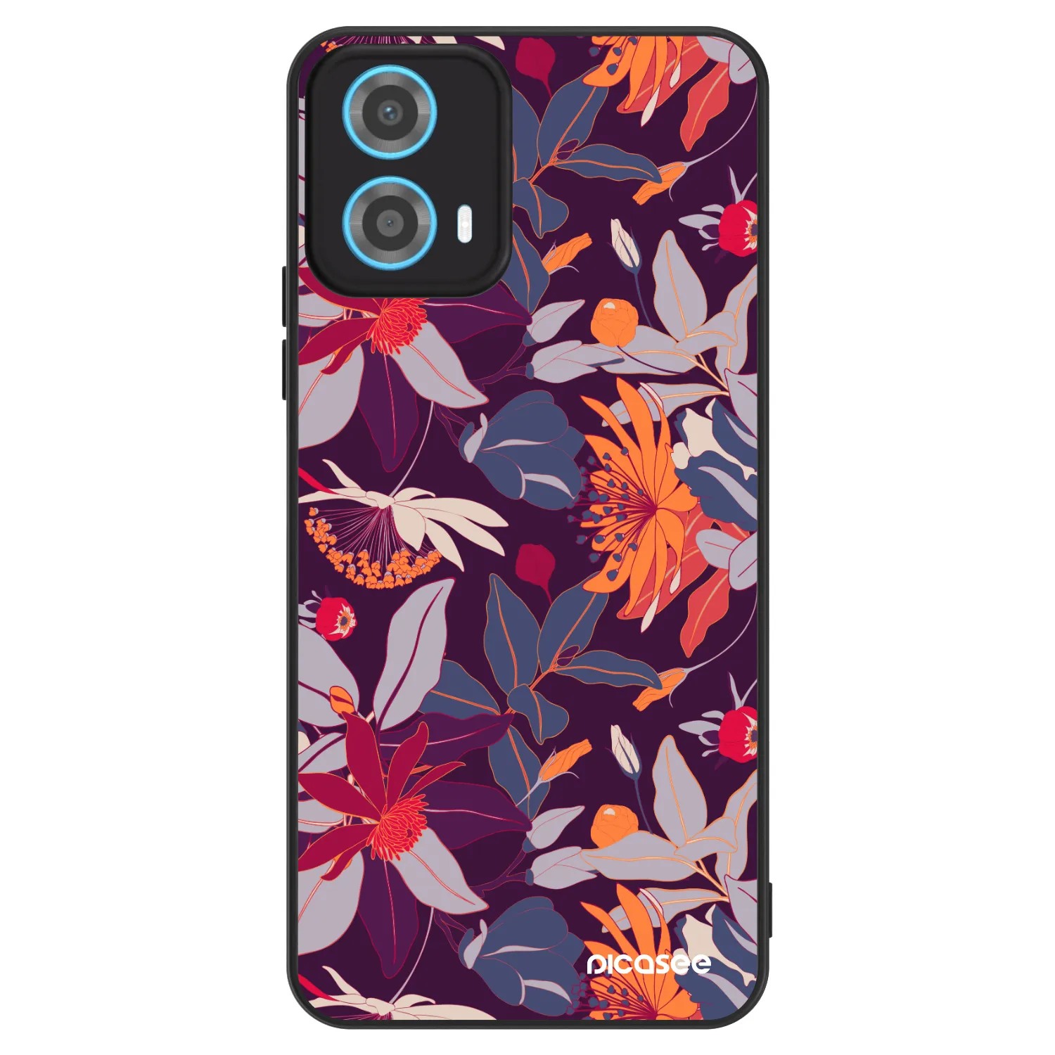 Picasee ULTIMATE CASE za Motorola Moto G34 5G - Purple Leaf
