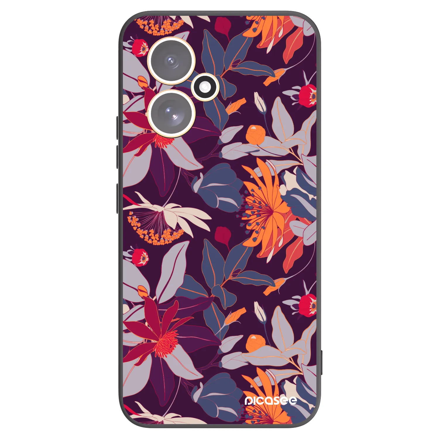 Picasee silikonski črni ovitek za Honor 400 5G - Purple Leaf