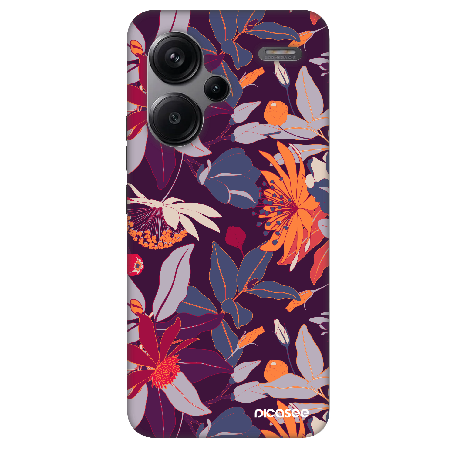 Picasee Fashion Case za Xiaomi Redmi Note 13 Pro+ 5G - Purple Leaf