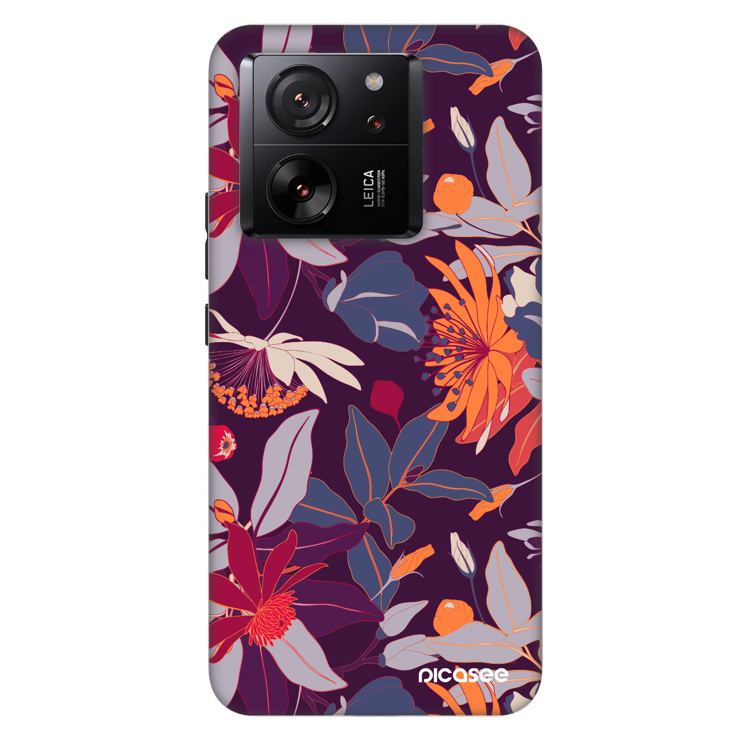 Picasee Fashion Case za Xiaomi 13T Pro - Purple Leaf