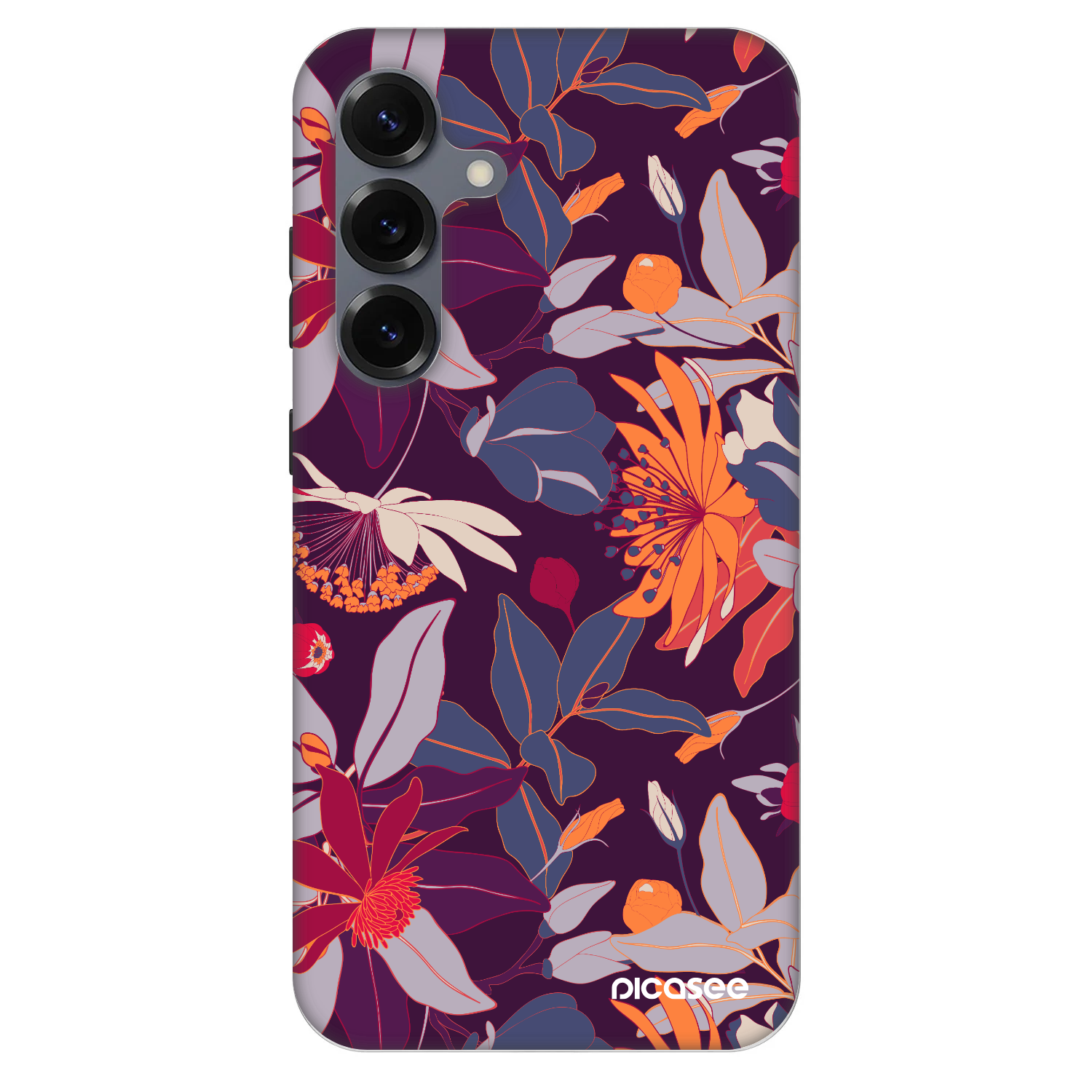 Picasee Fashion Case PowerShare pro Samsung Galaxy S25+ 5G - Purple Leaf