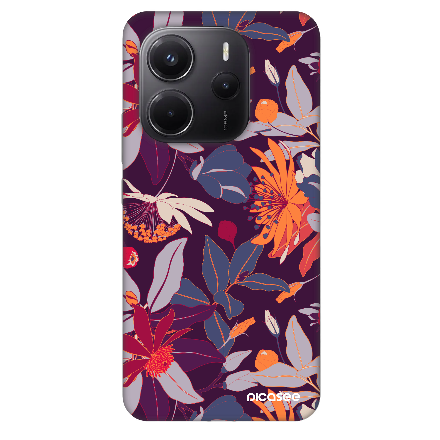 Picasee Fashion Case za Xiaomi Redmi Note 14 4G - Purple Leaf