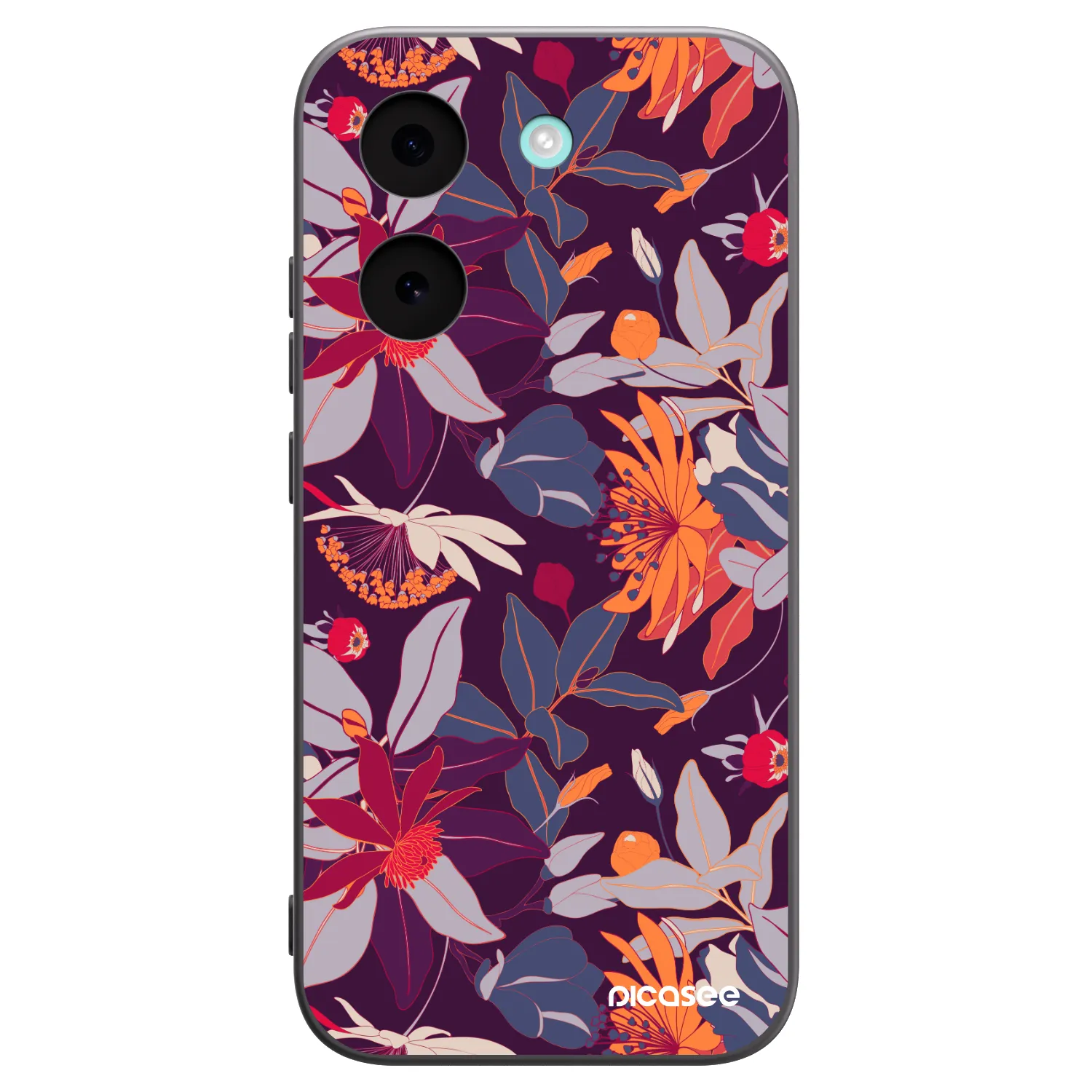 Picasee silikonski črni ovitek za Xiaomi Poco X8 Pro - Purple Leaf