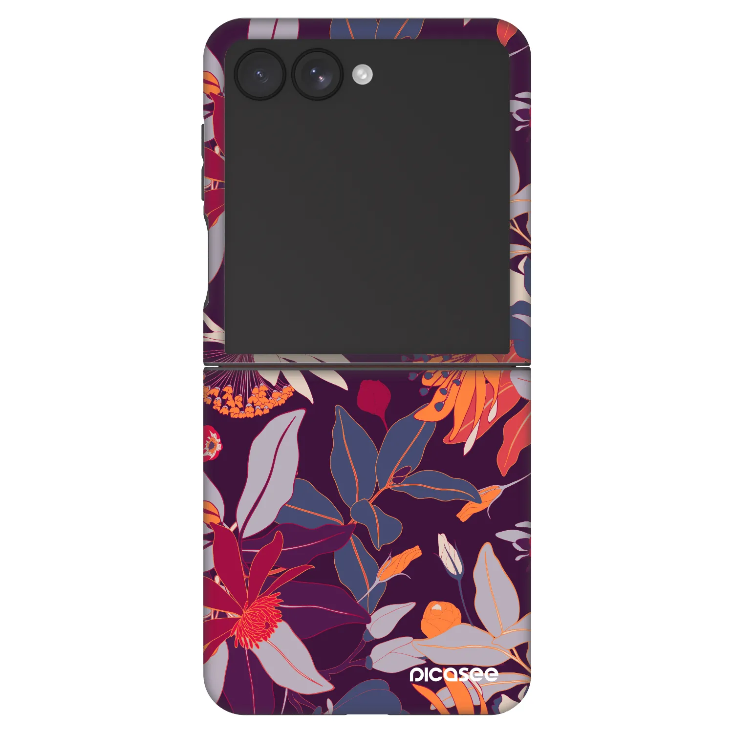 Picasee Fashion Case za Samsung Galaxy Z Flip7 5G - Purple Leaf