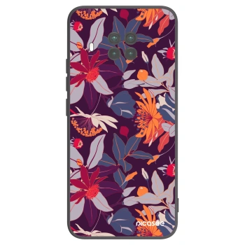 Picasee silikonski črni ovitek za Xiaomi Mi 10T Lite - Purple Leaf