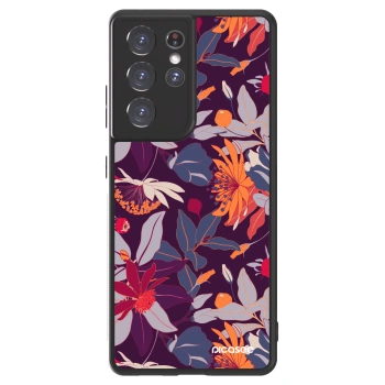 Ovitek za Samsung Galaxy S21 Ultra 5G G998B - Purple Leaf