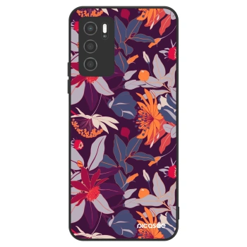 Ovitek za OPPO A16s - Purple Leaf