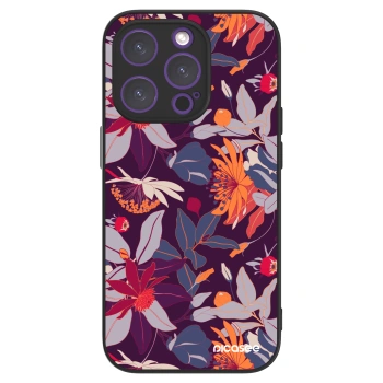 Picasee ULTIMATE CASE za Apple iPhone 14 Pro - Purple Leaf