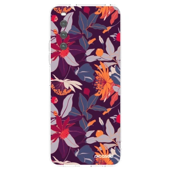 Picasee silikonski prozorni ovitek za Sony Xperia 10 IV 5G - Purple Leaf