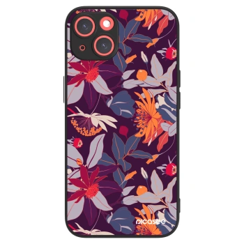 Picasee ULTIMATE CASE MagSafe za Apple iPhone 13 - Purple Leaf