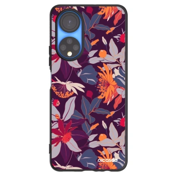 Picasee silikonski črni ovitek za Honor X7 - Purple Leaf