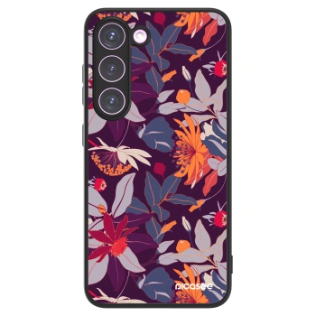 Picasee ULTIMATE CASE za Samsung Galaxy S23 5G - Purple Leaf