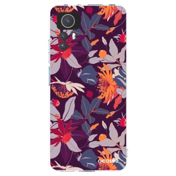Picasee silikonski prozorni ovitek za Xiaomi Redmi Note 12S - Purple Leaf