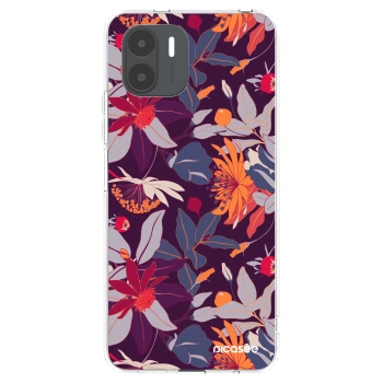 Picasee silikonski prozorni ovitek za Xiaomi Redmi A2 - Purple Leaf