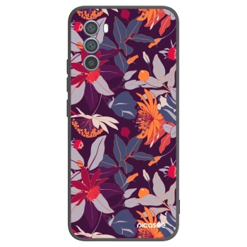 Ovitek za Motorola Moto G62 - Purple Leaf